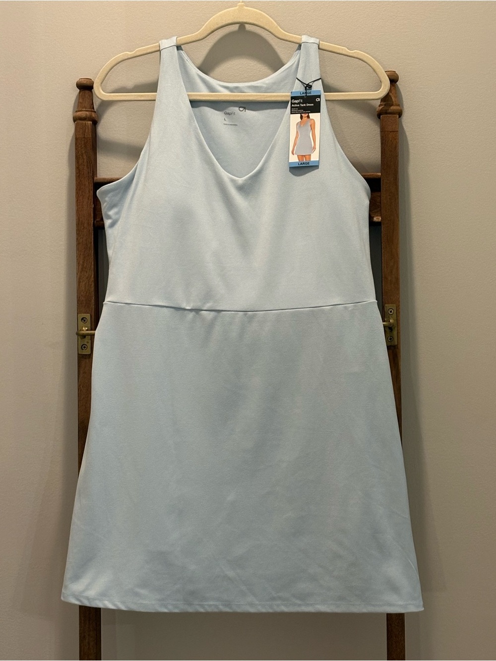GAP Light Blue Sleeveless V-Neck Dress